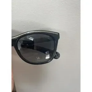 Chanel 6041 Quilted Cat Eye Sunglasses Womens Polarized Black + Silver New CHANEL 6041 c.538/S7 56mm Brown Gold Quilted Cat Eye  main image 2